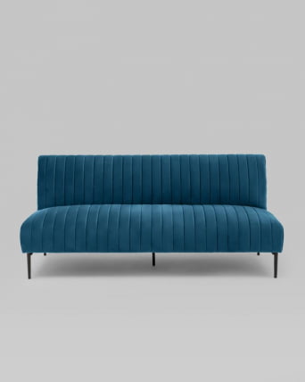 Диван прямой Дрезден велюр Синий_5