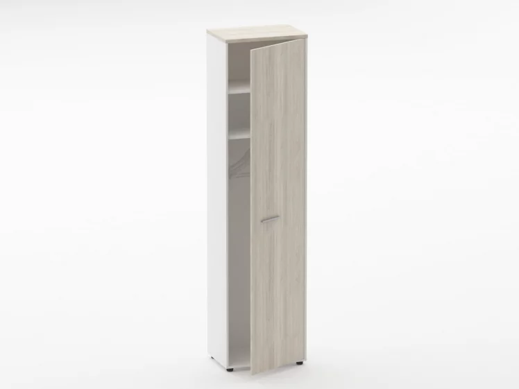 Шкаф для одежды 5 узкий Deka 10.23.302Пр Дуб Сантана светлый/Белый_1