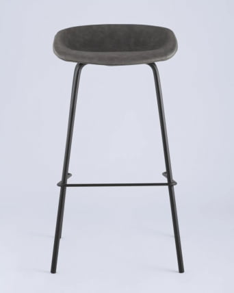 Стул барный Beetle Lite PU серый 2 шт_7