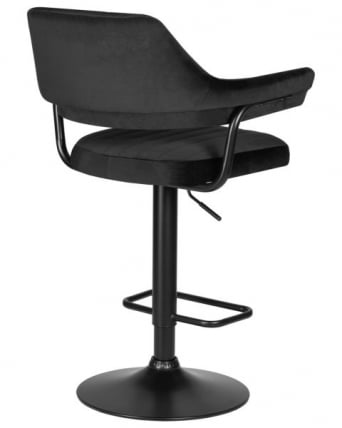 Стул барный ДОБРИН CХАРЛЙ БЛАCК (черный велюр (МДЖ9-101)) 2 шт / DOBRIN CHARLY BLACK (MJ9-101))_4