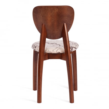 Стул DIAMANTE мягкое сидение бук, 42x42x85см, коричневый, ткань Крекс Беж_3