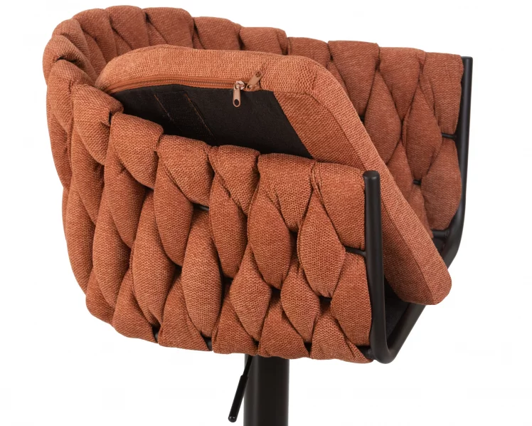 Стул барный DOBRIN LEON Оранжевая ткань LAR 275-27_6