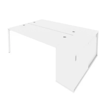 Рабочая станция с опорным шкафом-купе Metal System Б.РС-СШК-1.5 Белый_0