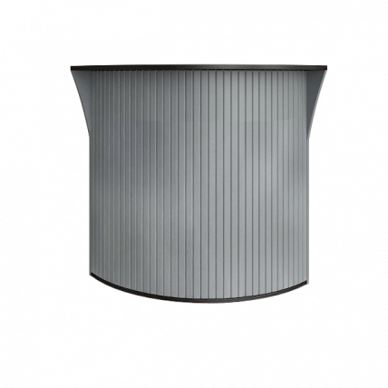 Стойка угловая (радиусный элемент - ролета) Riva А.РС-5.5 Венге/Металлик_0