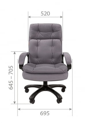Офисное кресло Chairman 442 Серое_3