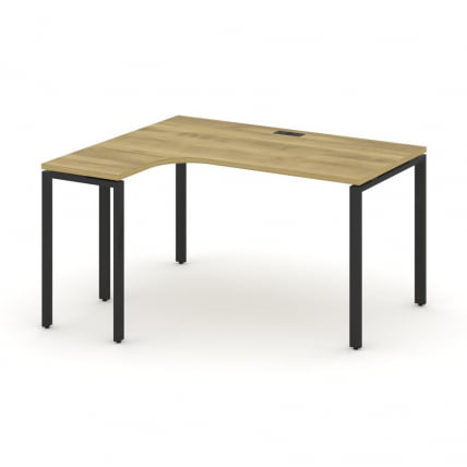 Стол эргономичный левый CONCEPT CN.SA-001(L) Дуб Винченцо Черный_0