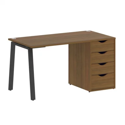 Стол письменный HOME OFFICE VR.SP-3-138.4.A Орех Гварнери/Антрацит металл_0