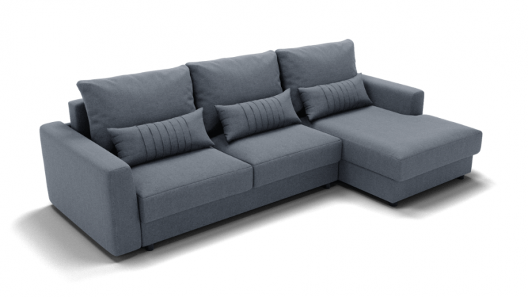 Диван Мэдисон угол левый/правый (ЗР) Цвет фасада: Серый; Тип: Левый/правый; Материал фасада: Металл/Велюр_0