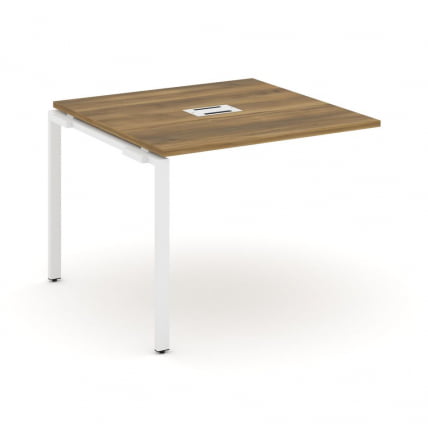 Проходной наборный элемент переговорного стола CONCEPT CN.NPRG-011 Сандал Янтарный Белый_0