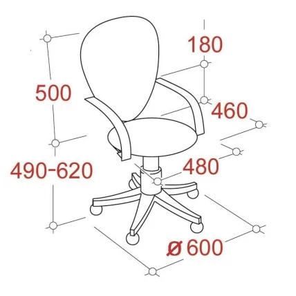 Кресло EChair-322 PC 622258 Серое_1