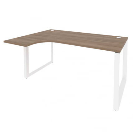 Стол эргономичный левый на О-образном м/к ONIX O.MO-SA-4L Дуб Аризона/Белый_0