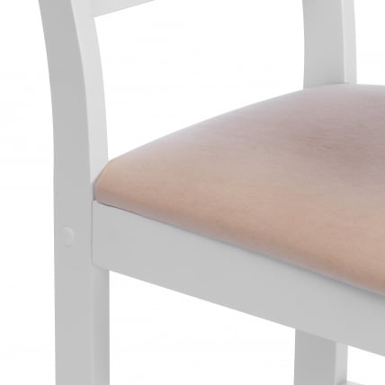 Стул CROSSMAN NEW, Многослойный березовый шпон, 41х40х100 см, white/велюр бежевый_6