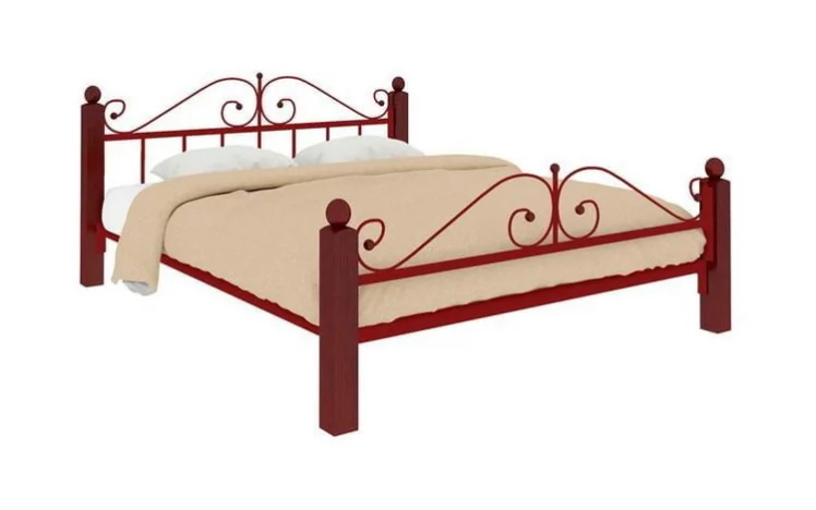 Кровать Диана Lux plus 1200х1900 Красная_0