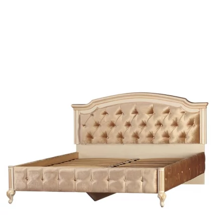 Кровать 1600 с мягким изголовьем и обивкой корпуса Марлен 488_0