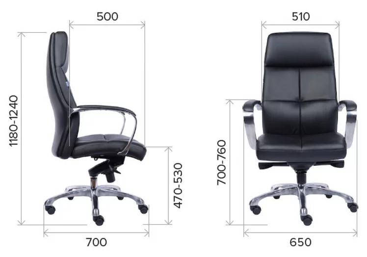 Кресло для руководителя Everprof Madrid Экокожа Черный_3