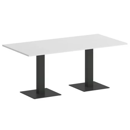 Стол прямоугольный HOME OFFICE VR.SP-5-180.2 Белый Бриллиант/Антрацит металл_0