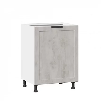 Тумба кухонная 600 Джамис ЛД 296.050.000.005 Белый Белый камень_0