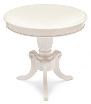 Стол МЕЕН ( МО-ЕТ ) дерево гевея/мдф, 59х59х55см, иворй вхите (слоновая кость 2-5) / MEEN MO-ET ivory white_0