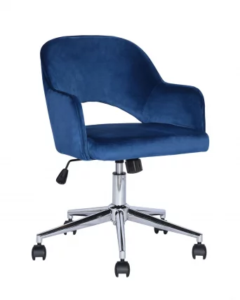 Компьютерное кресло Кларк велюр Синий_1