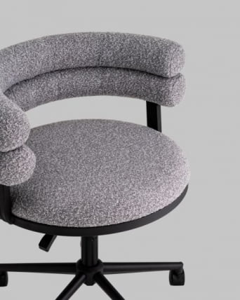 Стул офисный Ponty серый черные ножки_12