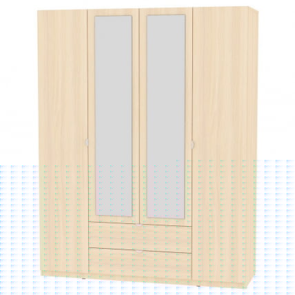 Шкаф распашный R-230х180х45-2-TR-M(ДМ)_0