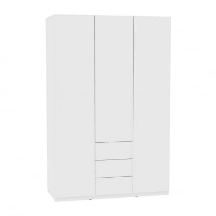Шкаф распашный R-198х135х60-3-PO(Белый)_0