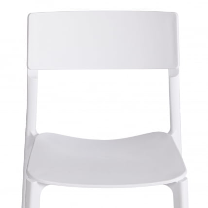 Стул ЛЕНТО (мод. 43) пластик, 43 х 49 х 77 см, Вхите (Белый) / LENTO (mod. White_5