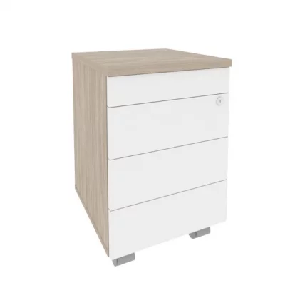 Тумба мобильная (TIP-ON) ONIX O.TM-3 TIP Дуб Аттик/Белый_0