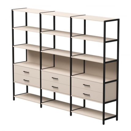 Набор стеллажных систем Everprof EVO №9 Кашемир Черный_0