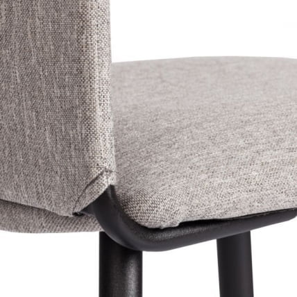 Стул обеденный La Rousse (2 шт. в упаковке) NEW, ткань рогожка, серый/черный, 3M 16/2, 45х55х93 см_11