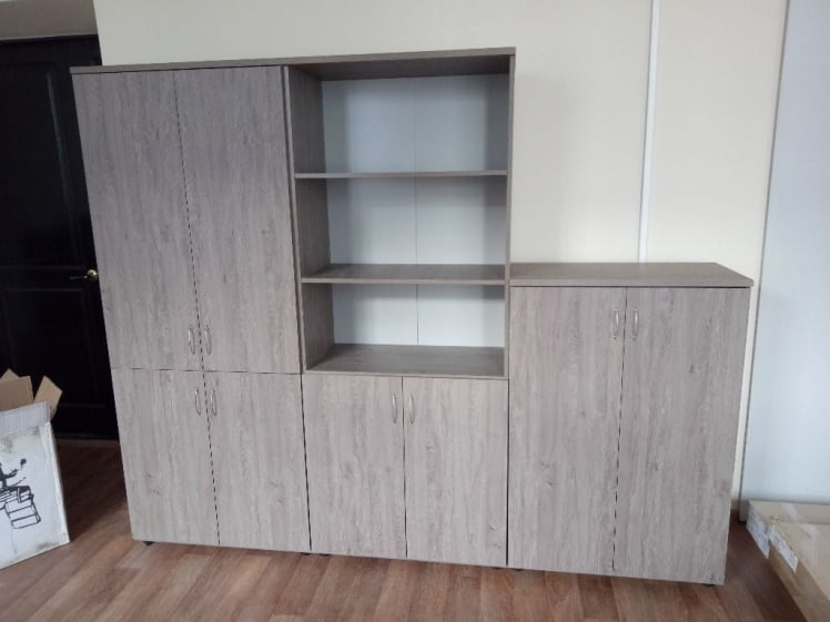 Шкаф высокий закрытый Twin 16.16.101 Дуб Верцаска_2