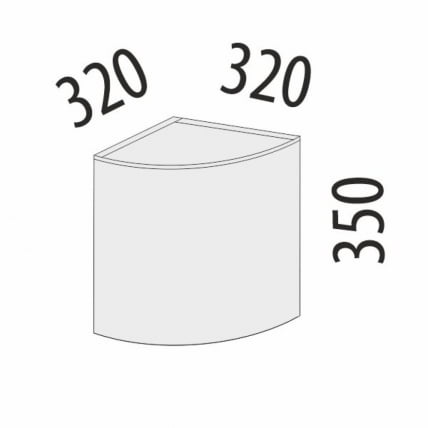 Антресоль торцевая (лев/прав) Бьянка 102.107_7