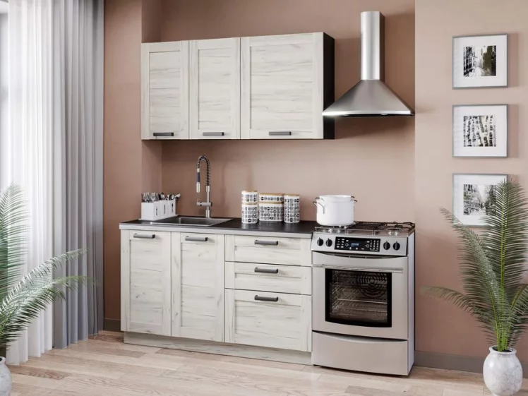 Панель окончание шкафа кухонного антресоль Винченца ЛД 234.920.000 Дуб Крафт белый_1