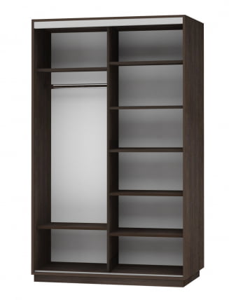 Шкаф-купе двухдверный Экспресс Дуо 1600х2400h Сакура/Венге_1