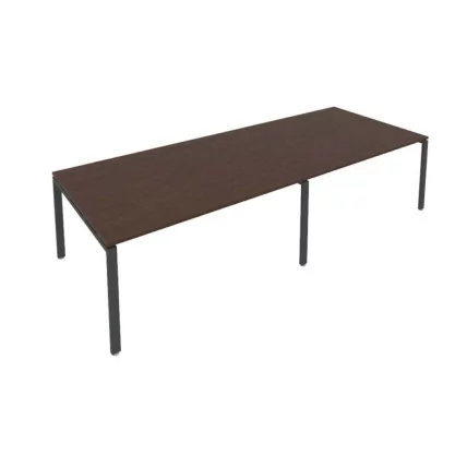 Переговорный стол (2 столешницы) Metal System Б.ПРГ-2.4 Венге/Антрацит_0