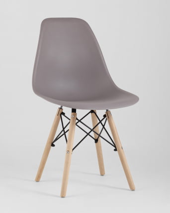 Стул Eames Style DSW темно-бежевый 4 шт. комплект (разборный каркас)_1