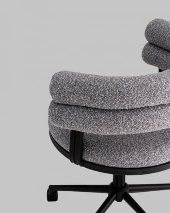 Стул офисный Ponty серый черные ножки_13