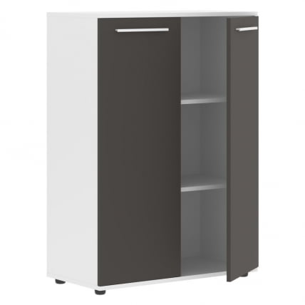 Шкаф с глухими средними дверьми ЕДИС ЕМCС 85.1 Мокко Белый Белый / EDIS EMCS_1