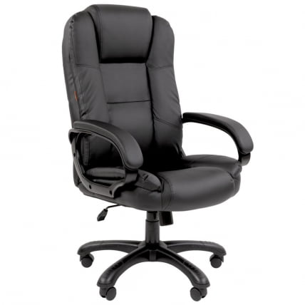 Кресло офисное CHAIRMAN 600 экокожа Черный_0