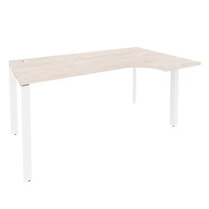 Стол эргономичный правый на П-образном м/к ONIX O.MP-SA-1R Денвер Светлый/Белый_0
