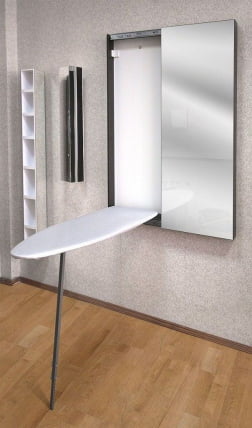 Шкаф со встроенной гладильной доской Iron Slim (правый, купе) Венге_6