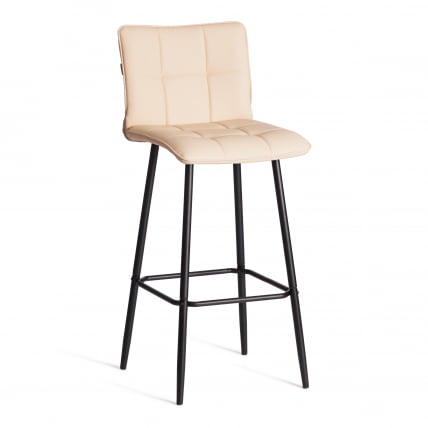 Барный стул Bari/Бари экокожа , бежевый, 45х56х110 см_0