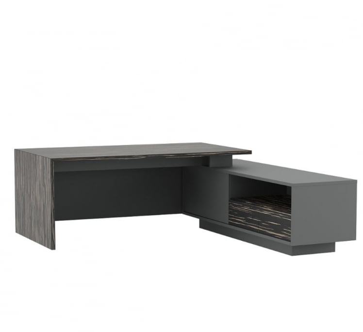 Стол письменный на опорной креденции DALI DLI37210112 Эбен Антрацит_1