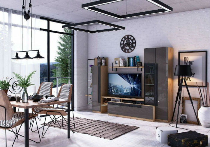 Тумба ТВ Кёльн ЛД.674.010.000 Дуб Золотой/Антрацит_4