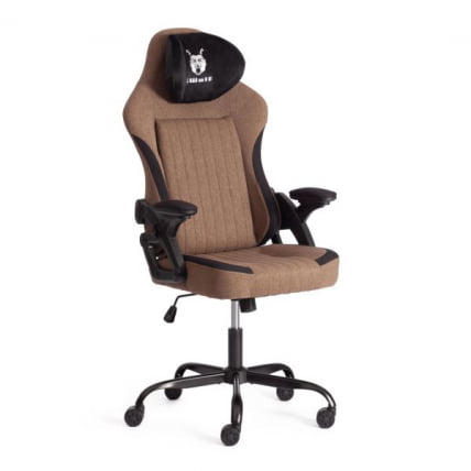 Кресло iWolf ткань, черный/коричневый_6