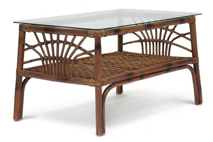 Столик кофейный Secret De Maison Kavanto натуральный ротанг, 83*53*47 см, коричневый античный / Brown Antique_0