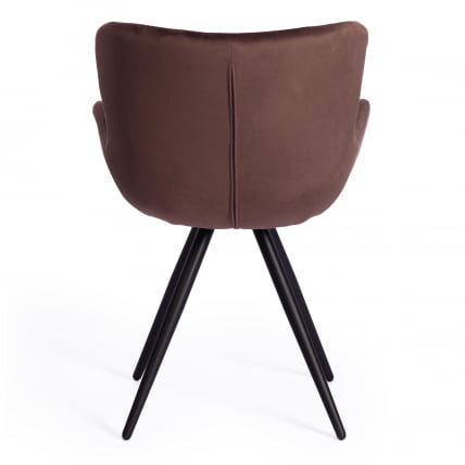 Кресло BOEING ( mod. 9120) металл/вельвет, 42x58x84.5x47см, коричневый (HLR19)/черный_3