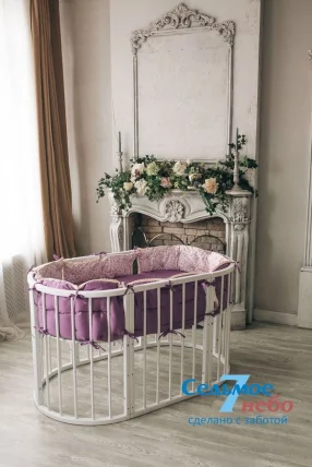 Кровать-трансформер 6-в-1 Merry Happy 01 Белая_20