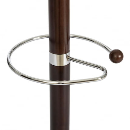 Вешалка Himawari (mod. GH-8014) дерево/хром/мрамор, 37 x 37 x 175 см, Black (Черный) / Walnut (Орех)_1