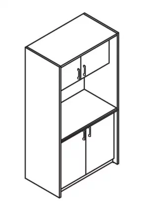 Мини-кухня SCB 120.1 Серый Металлик_2